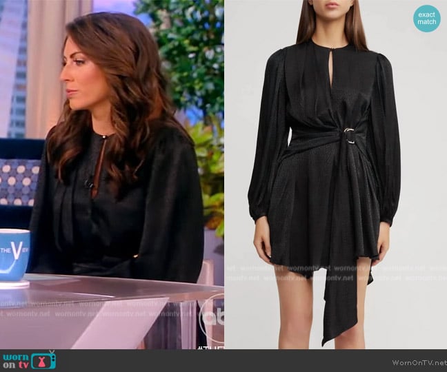 WornOnTV: Alyssa’s black keyhole mini dress on The View | Alyssa Farah ...
