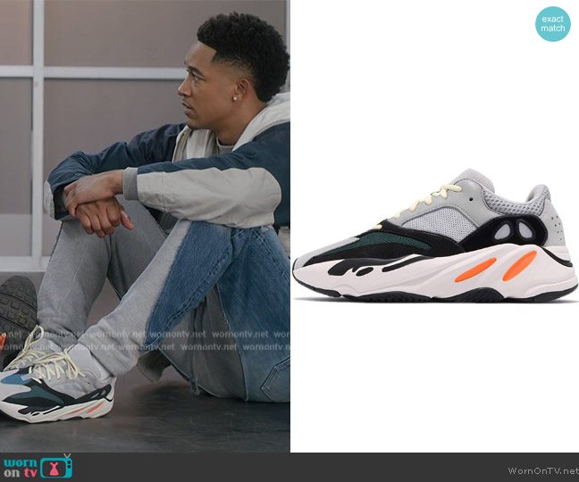 Yeezy 700 Wave Runner Sneakers worn by Damon (Peyton Alex Smith) on All American Homecoming