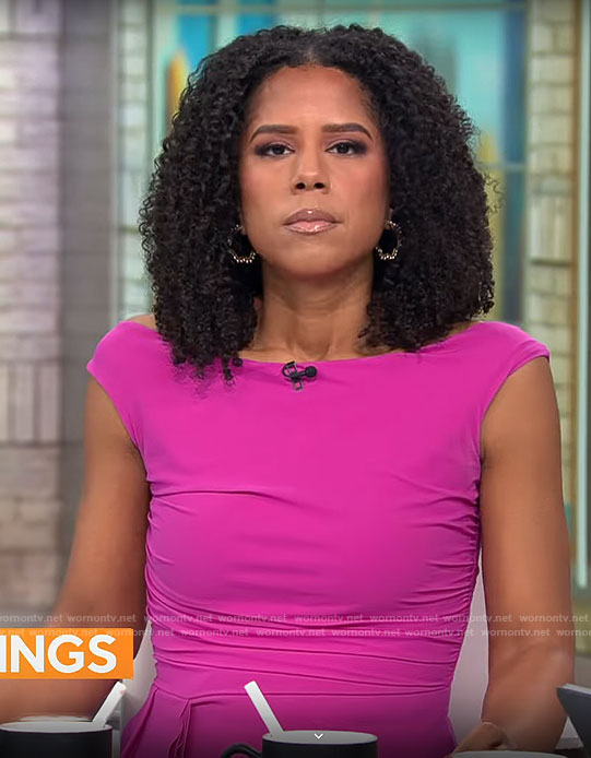 Adriana Diaz’s pink dress on CBS Mornings