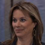 Alexis’s gold frame earrings on General Hospital