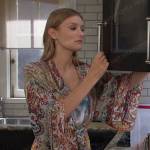 Allie’s paisley print robe on Days of our Lives