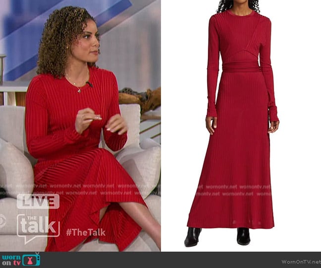 Altuzarra Masika Dress worn by Shaina Humphries on The Talk