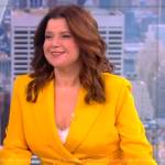 Ana’s yellow double breasted blazer on The View