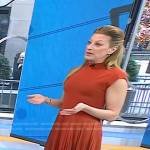 Dr. Anne Negrin’s brown pleated dress on Today