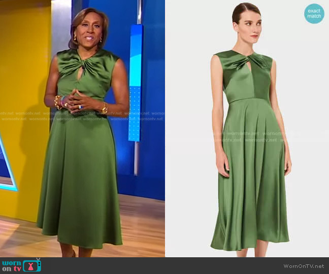 Cassandra Dress by Hobbs London worn by Robin Roberts on Good Morning America