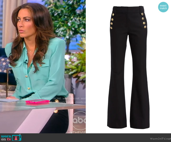 Robertson Flare Pants by Derek Lam 10 Crosby worn by Alyssa Farah Griffin on The View