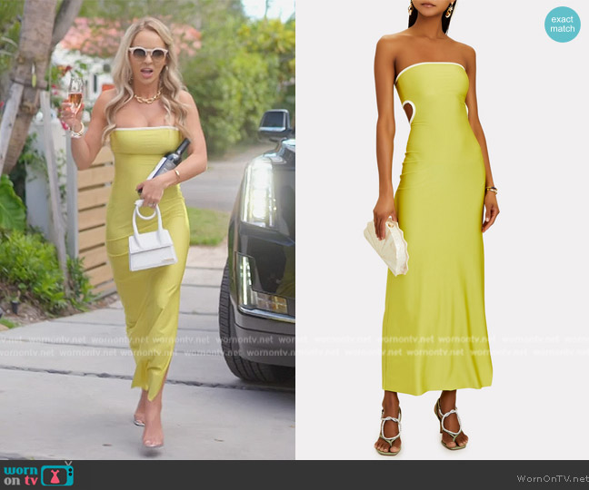 Baobab Mambo Strapless Cut-Out Maxi Dress worn by Nicole Martin (Nicole Martin) on The Real Housewives of Miami