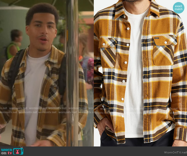 Brixton Bowery Flannel Shirt worn by Andre Johnson, Jr. (Marcus Scribner) on Grown-ish