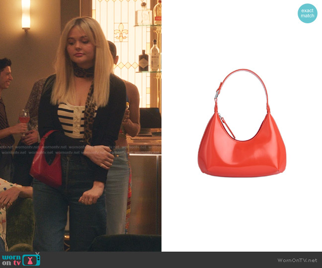 Bay Far Baby Amber Leather Shoulder Bag worn by Audrey Hope (Emily Alyn Lind) on Gossip Girl