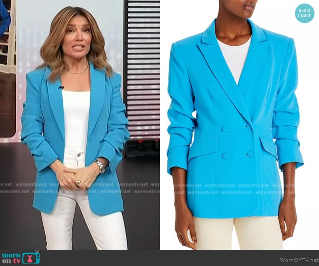 Cinq a Sept Kris Blazer worn by Kit Hoover on Access Hollywood