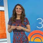 D’Arcy Carden’s orange floral dress on Today