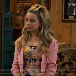 Destiny’s cheetah print denim romper on Bunkd