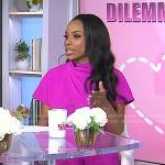Devyn Simone’s pink gathered jumpsuit on Today