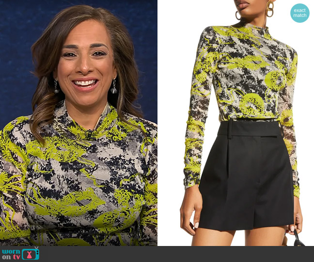 Diane von Furstenberg Remy Top worn by Michelle Miller on CBS Mornings