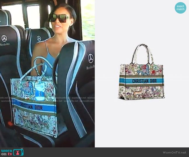 Christian Dior Large Book Tote worn by Mia Thornton on The Real Housewives of Potomac