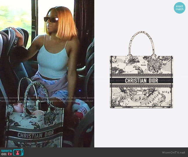 Christian Dior Medium Book Tote worn by Candiace Dillard Bassett on The Real Housewives of Potomac