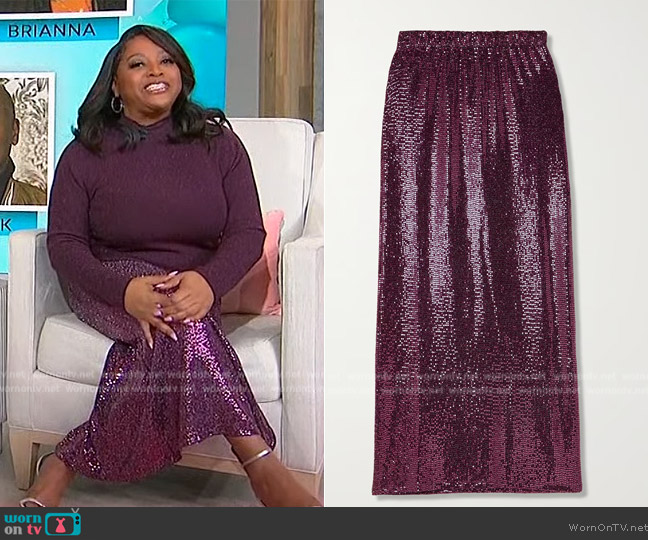 WornOnTV: Sherri’s purple metallic skirt on Sherri | Sherri Shepherd ...