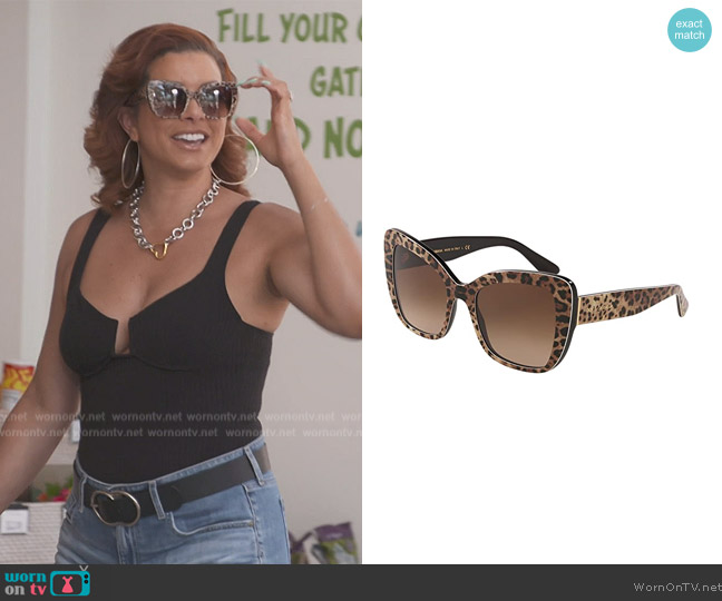 DG4348 in Leo Brown by Dolce & Gabbana worn by Robyn Dixon on The Real Housewives of Potomac