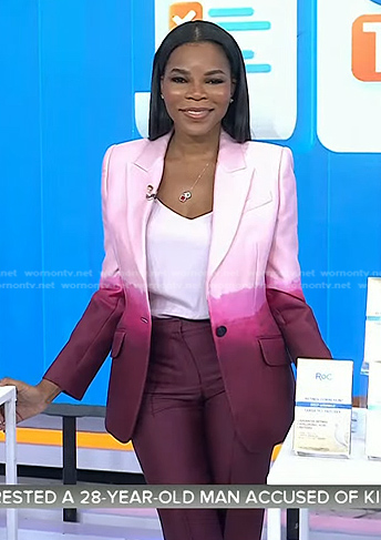 Dr. Michelle Henry’s pink dip-dye blazer suit on Today