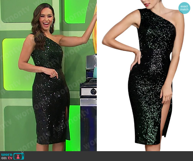 Dress the Population Palmer Sequin Dress worn by Alexis Gaube on The Price is Right