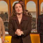 Drew’s brown pinstripe blazer on The Drew Barrymore Show