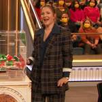 Drew’s plaid blazer and pants on The Drew Barrymore Show