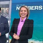 Dylan’s black puff sleeve blazer on Today
