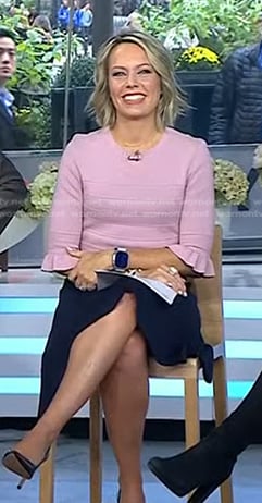 Dylan’s pink and navy knit dress on Today