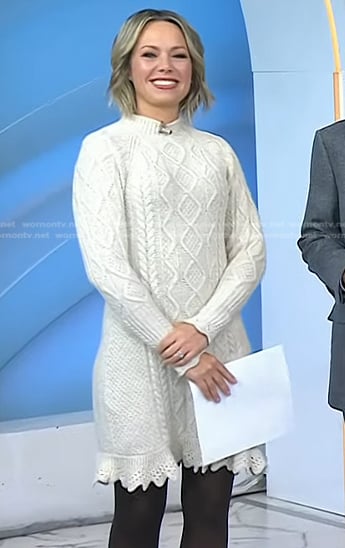 Dylan's cable knit sweater dress on Today