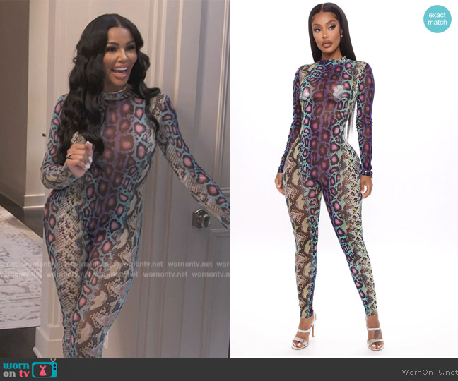 WornOnTV: Mia’s snakeskin print jumpsuit on The Real Housewives of ...