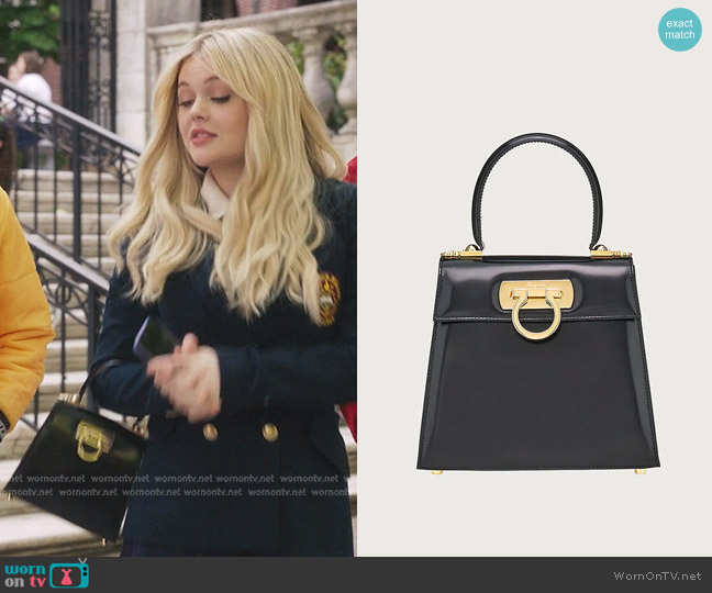 Ferragamo Iconic Top Handle S Bag worn by Audrey Hope (Emily Alyn Lind) on Gossip Girl