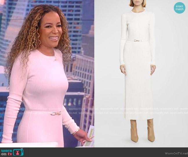 Gabriela Hearst Luisa Belted Maxi Dress worn by Sunny Hostin on The View