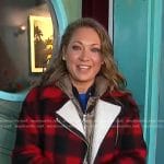 Ginger’s red buffalo jacket on Good Morning America