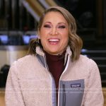 Ginger’s white fleece jacket on Good Morning America