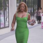 Gizelle’s green bandage dress on The Real Housewives of Potomac