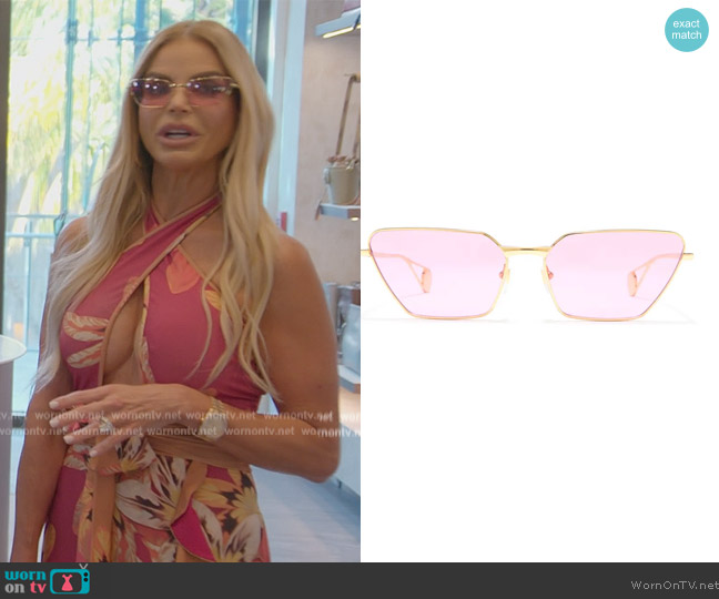 Gucci 63mm Cat Eye Sunglasses worn by Alexia Echevarria (Alexia Echevarria) on The Real Housewives of Miami