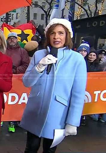 Hoda’s blue coat on Today