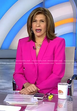 Hoda's pink blazer on Today