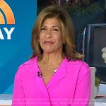 Hoda’s pink blouse and black pants on Today