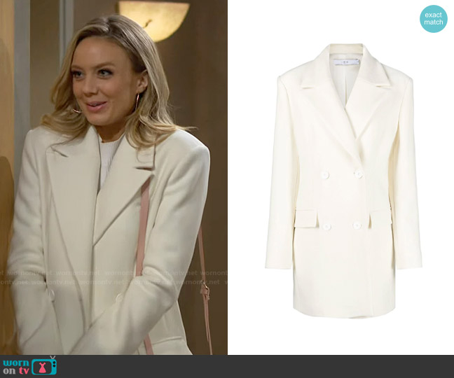 IRO Double Breasted Coat worn by Abby Newman (Melissa Ordway) on The Young and the Restless