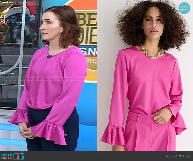 WornOnTV: Devon Thorsby’s pink bell cuff top on Today | Clothes and ...