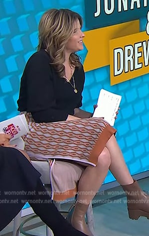 Jenna's orange knit skirt on Today