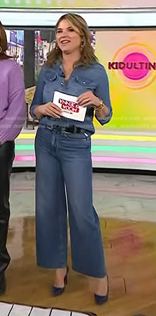 Jenna's denim western shirt and jeans on Today