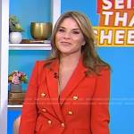 Jenna’s red double breasted blazer on Today