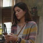 Jess’s multicolored knit cardigan on National Treasure: Edge of History