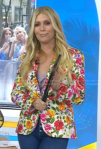 Jill’s floral jacket blazer on Today