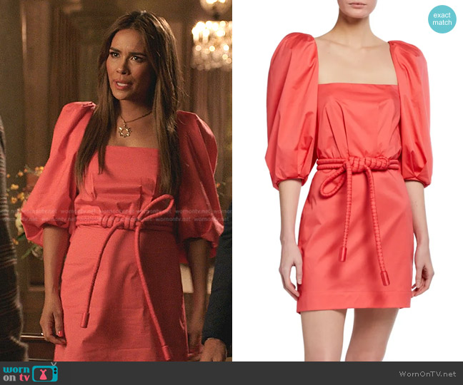 Johanna Ortiz Camelia Rhythm Mini Dress With Belt worn by Cristal Jennings (Daniella Alonso) on Dynasty