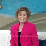 Judy Blume’s pink blazer on Today