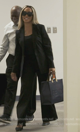 Karen's black Fendi bag on The Real Housewives of Potomac
