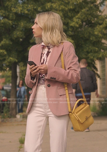 Kate's pink corduroy blazer on Gossip Girl